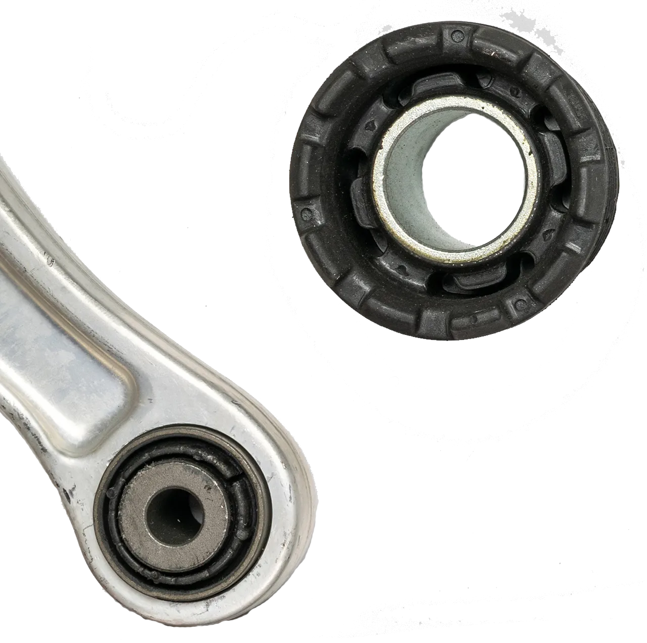 Satz neuer Autoteile aus Metall